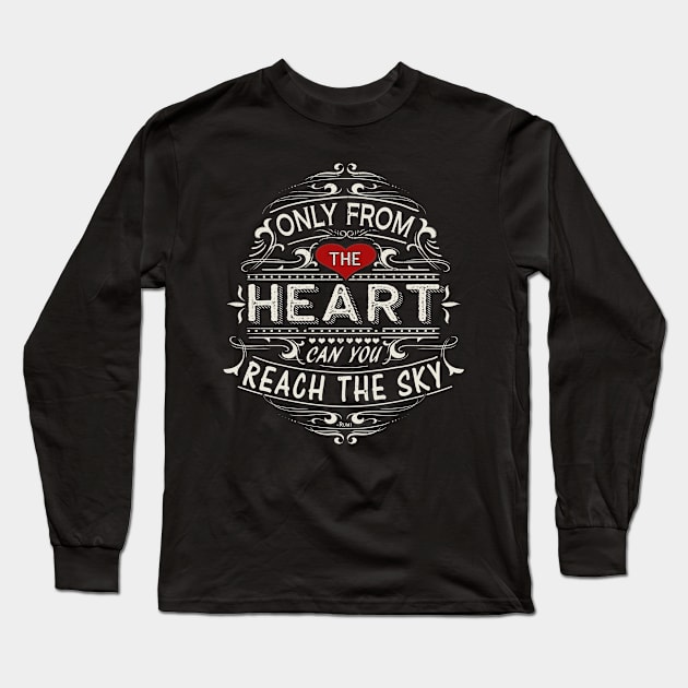 Beautiful Rumi Quote Long Sleeve T-Shirt by Sideways Tees